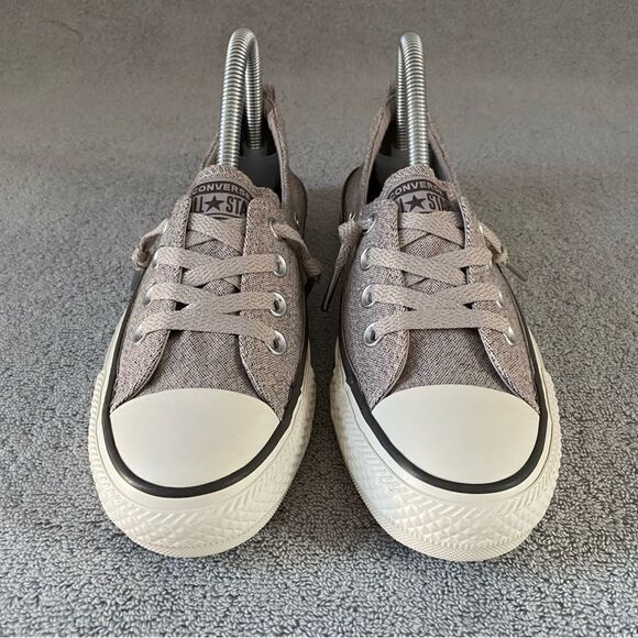 Converse Womens 6 All Star Shoreline Slip On Classic Comfort Shoes Taupe Gray - Picture 2 of 7
